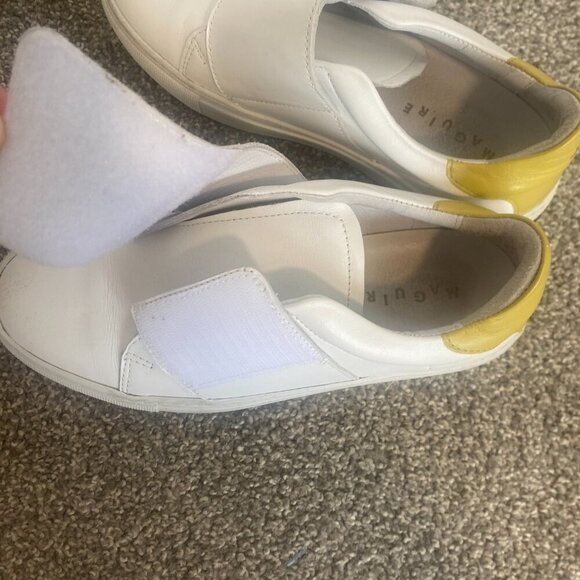 Maguire Shoe Treviso White and Yellow Leather Unisex Women's‎ Size 5.5 - Picture 7 of 8